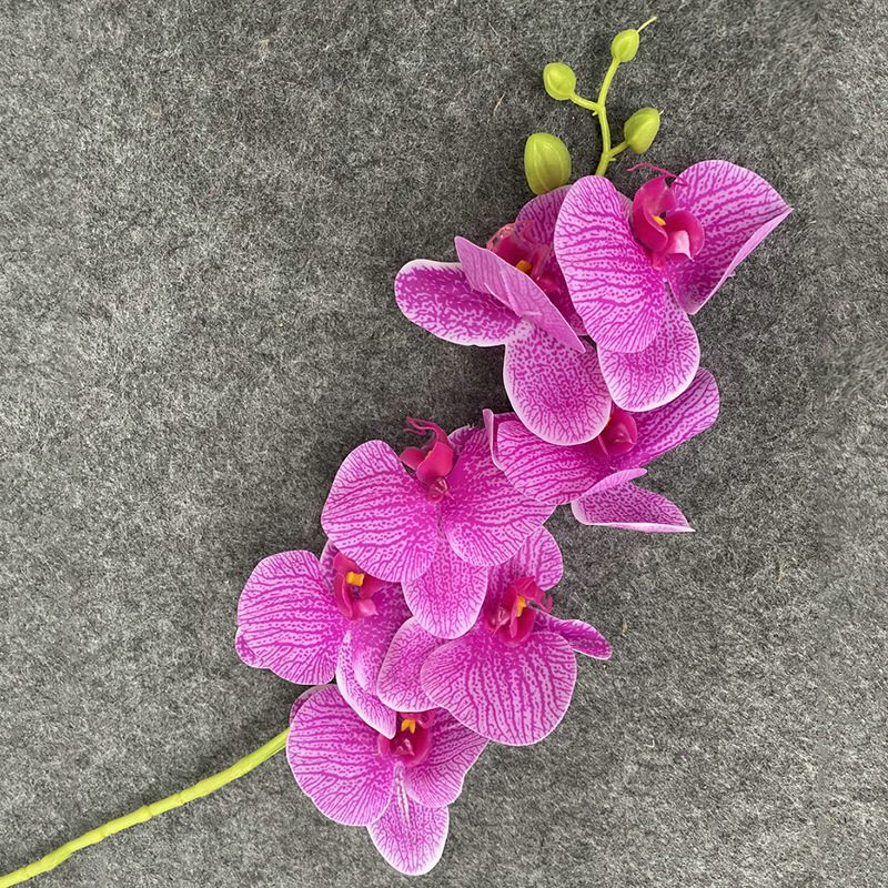 7 heads faux moth orchid is made of Film cloth and is available in 11 colors. Artificial orchids are mainly used for decoration and flower arrangement. Artificial orchids are common in home decoration and can be inserted in vases or pots to add vitality to living rooms, bedrooms and dining rooms. Orchids are beautiful and can mix with roses, hydrangeas, and lilies. Leafhometrade specializes in providing wholesale custom artificial plants.