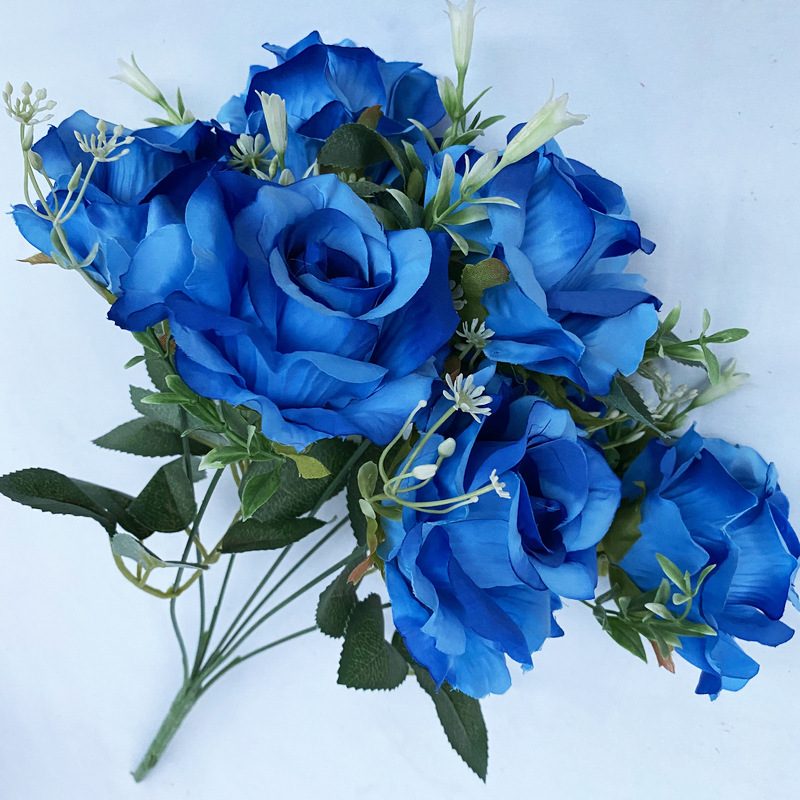 Artificial Silk Roses Bulk Fake Roses Flower with Stems Realistic Flowers for Wedding Centerpiece Home Party Decor/AR7-1