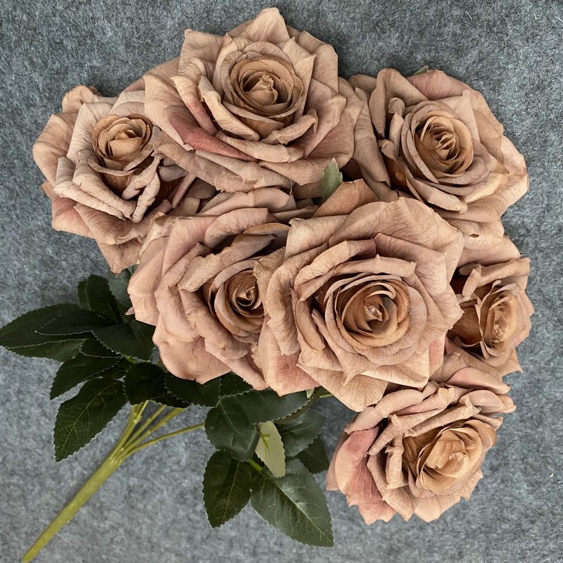 Artificial Rose Bouquet are garden roses made of printed laminated cloth with 12 colors available. Artificial Rose Flowers are used for Home Decor and Wedding Stage Decoration. Leafhometrade specializes in providing wholesale customized artificial plants.