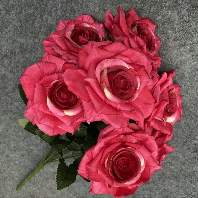 faux roses wholesale/Grandiflora rose/AR4-6