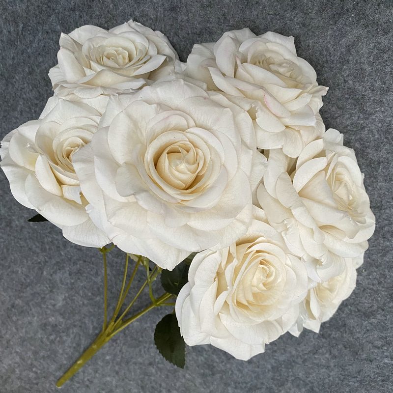 Artificial Rose Bouquet are garden roses made of printed laminated cloth with 12 colors available. Artificial Rose Flowers are used for Home Decor and Wedding Stage Decoration. Leafhometrade specializes in providing wholesale customized artificial plants.