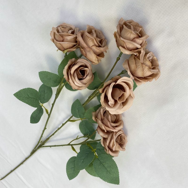 Forever Rose is a garden rose made of brushed fabric and available in 8 colors. Artificial rose flowers are used for home decoration and wedding flower arrangements. Leafhometrade specializes in providing wholesale custom artificial plants.