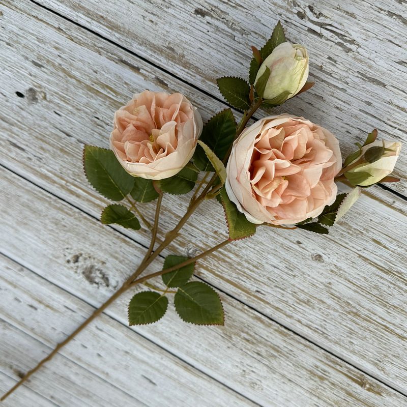 Decorative flowers artificial flowers are Garden Rose made of silk cloth, available in 6 colors. Artificial rose flowers are used for home decoration and photography arrangement props. Leafhometrade specializes in providing wholesale custom artificial plants.