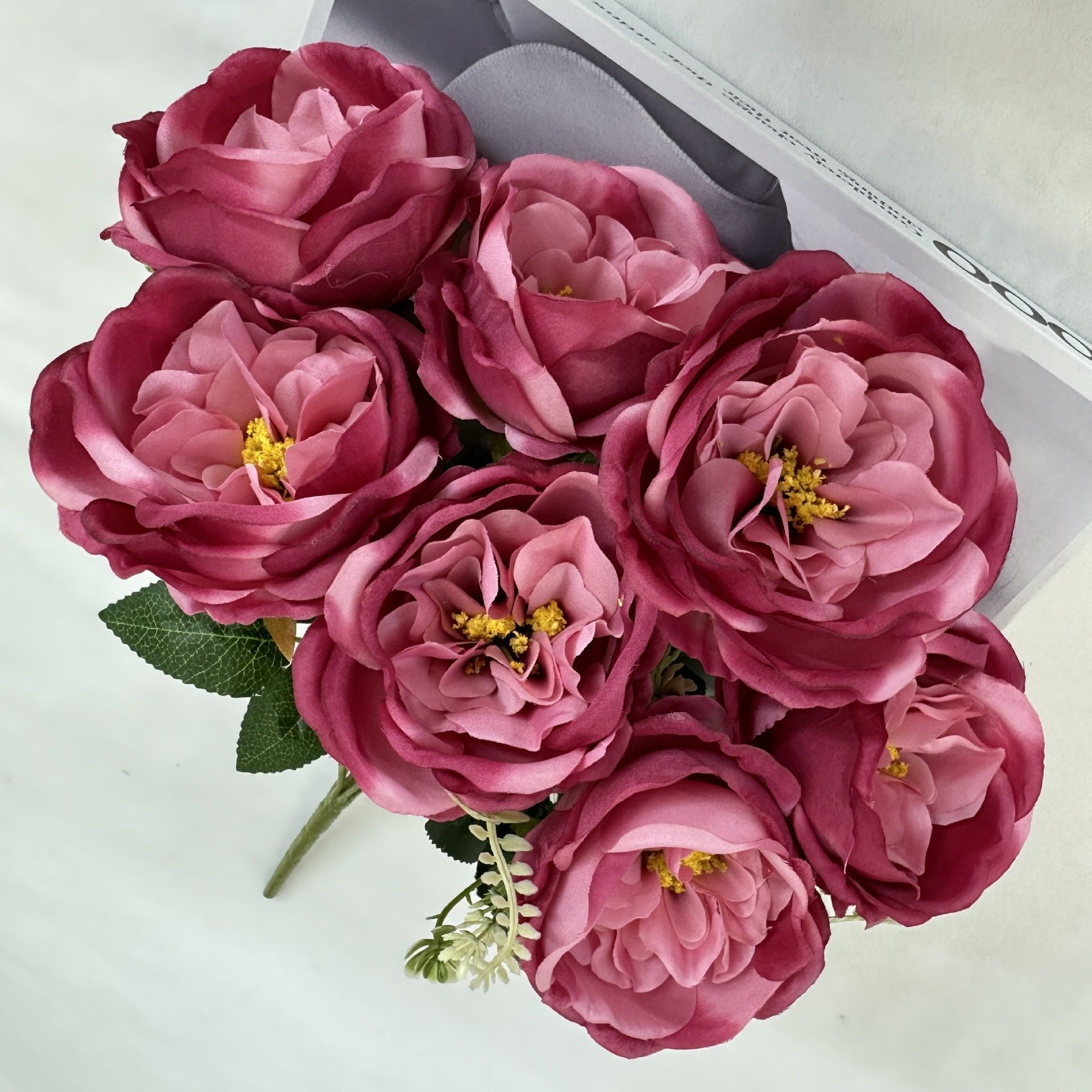 Wholesale Artificial Rose Flowers Long Stem Fake Silk Roses for DIY Wedding Bouquet Table Centerpiece Home Decor/AR8-2