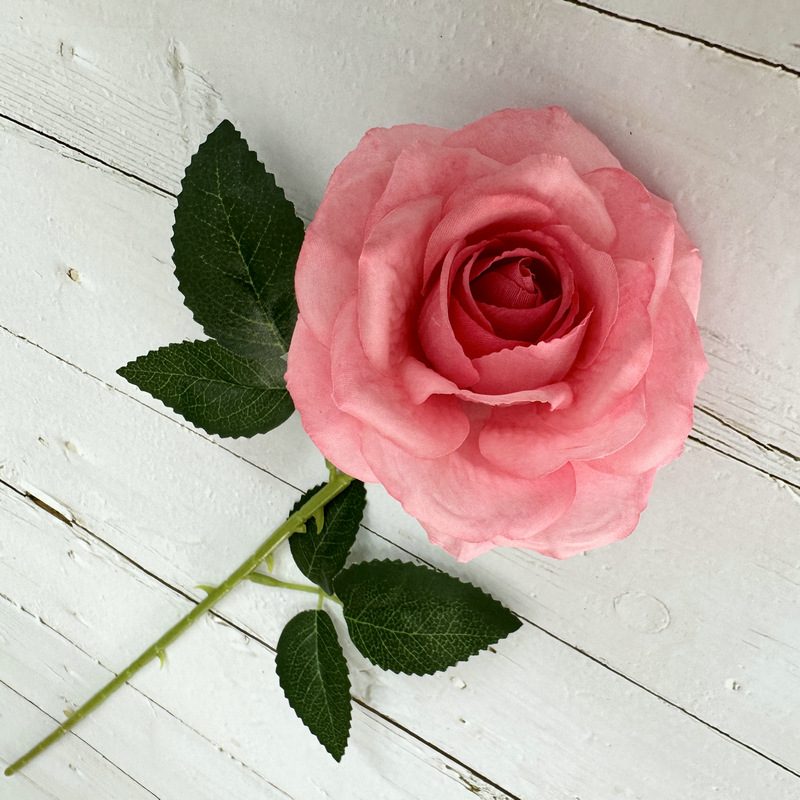 Single rose is a hybrid tea rose, made of coated cloth and has 3 colors to choose from. Artificial rose are used in plant wall and arch decoration. Leafhometrade specializes in providing wholesale customized artificial plants.