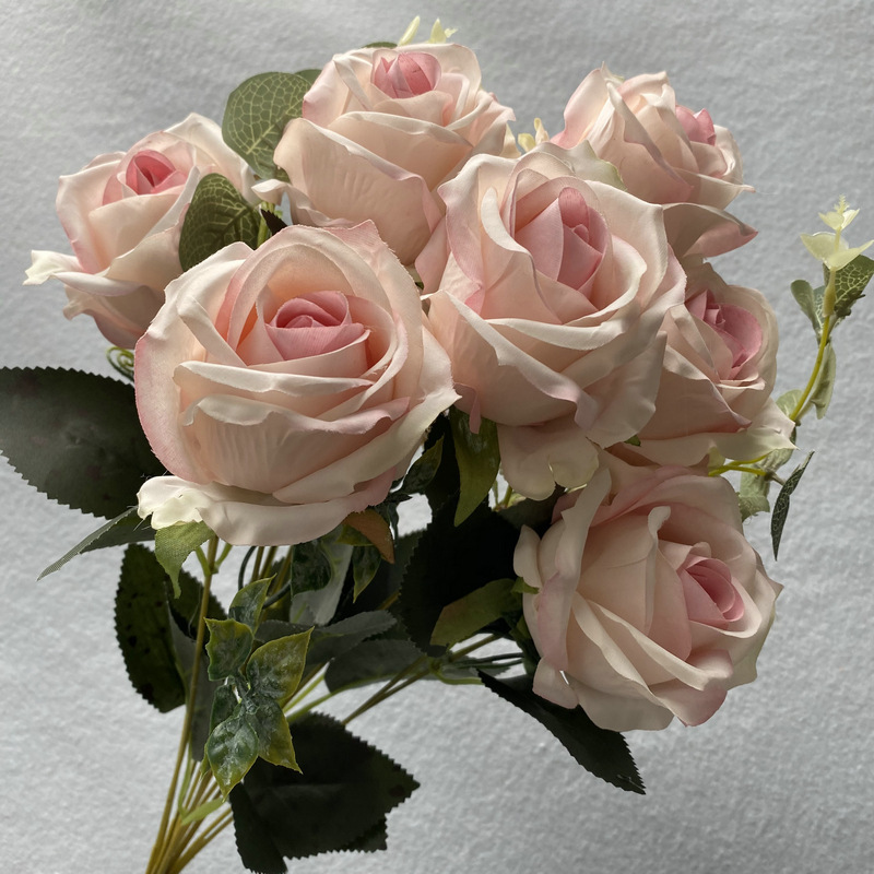 Fake outdoor flowers is a Shrub Rose made of Starched cloth, available in 7 colors. Artificial rose flowers are used for home decoration and marriage decoration. Leafhometrade specializes in providing wholesale custom artificial plants.