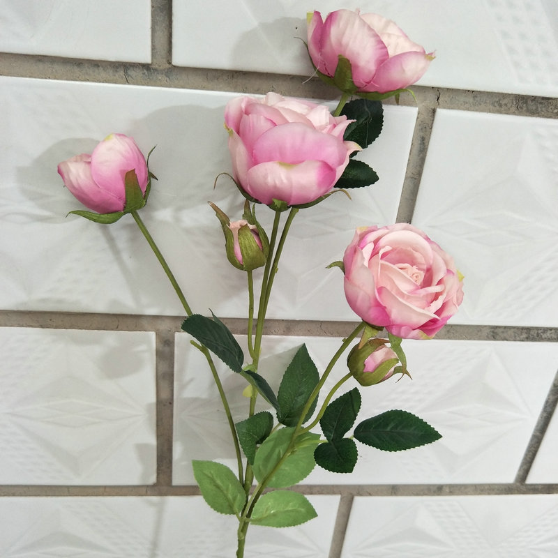 The outdoor artificial flowers are Shrub Rose, made of fabric cloth, and available in 14 colors. Artificial rose flowers are used for wedding reception decorations and party decoration. Leafhometrade specializes in providing wholesale custom artificial flowers.