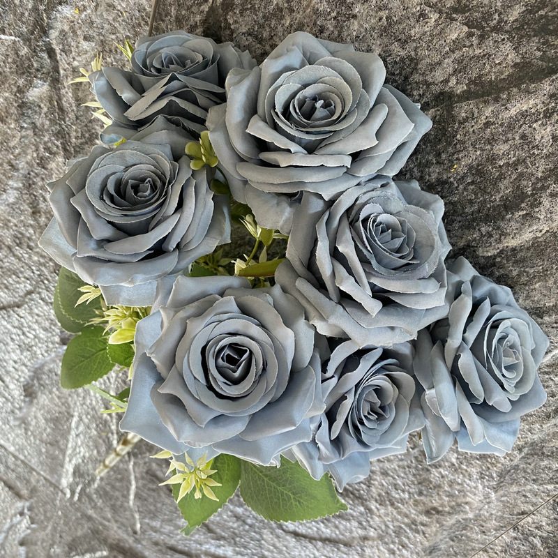 Faux Rose flowers head are Shrub Roses, made of fabric cloth, available in 11 colors. Artificial rose flowers are used for home decoration and wedding centrepieces. Leafhometrade specializes in providing wholesale custom artificial plants.