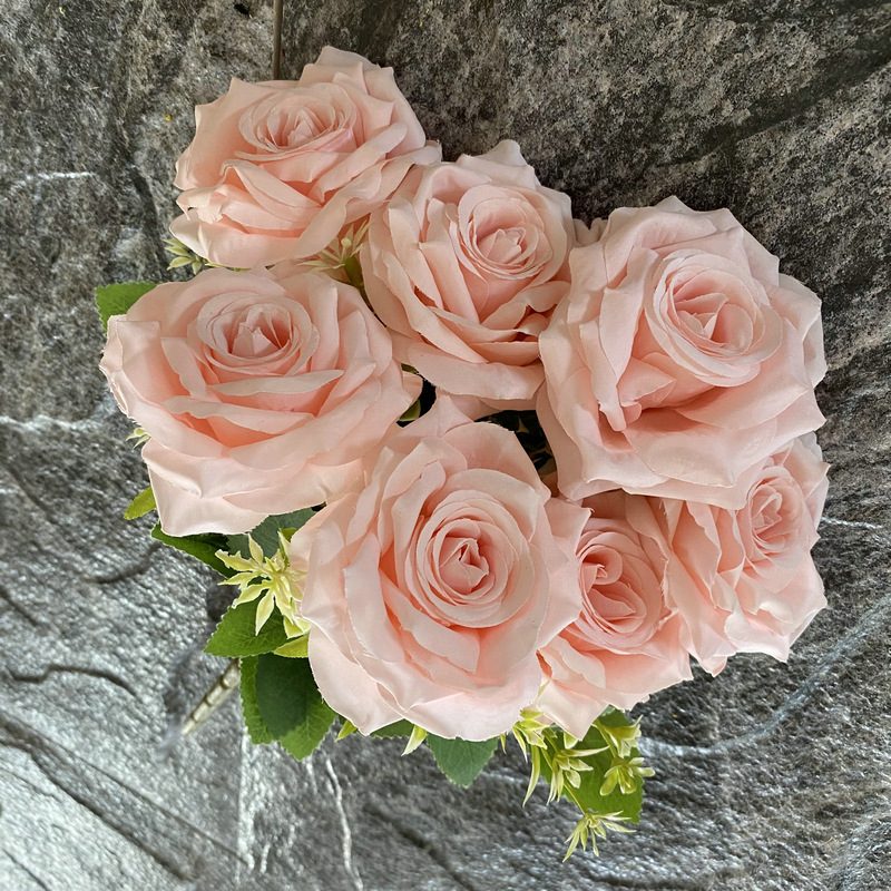 Faux Rose flowers head are Shrub Roses, made of fabric cloth, available in 11 colors. Artificial rose flowers are used for home decoration and wedding centrepieces. Leafhometrade specializes in providing wholesale custom artificial plants.