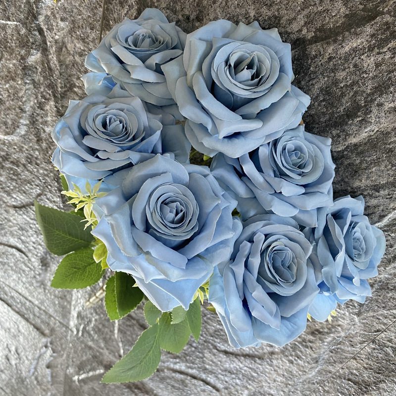 Faux Rose flowers head are Shrub Roses, made of fabric cloth, available in 11 colors. Artificial rose flowers are used for home decoration and wedding centrepieces. Leafhometrade specializes in providing wholesale custom artificial plants.