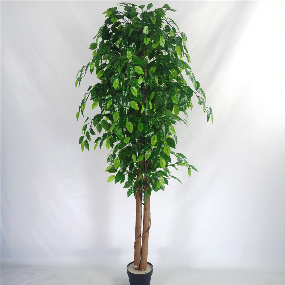 Artificial ficus are made of Feel glue, Solid wood pole, iron wire, tape. Artificial trees with extremely realistic appearance can decorate hotels, casinos, restaurants, shopping malls, retail stores, apartment and office buildings, theaters, stadiums and private homes. Artificial trees can be reused for many years, which makes the initial investment a significant saving in the long run, especially when you consider the maintenance costs required for certain types of trees. Once installed, artificial trees require no maintenance, watering and cleaning, except for occasional dusting when the situation requires it. Leafhometrade specializes in providing wholesale custom artificial plants.