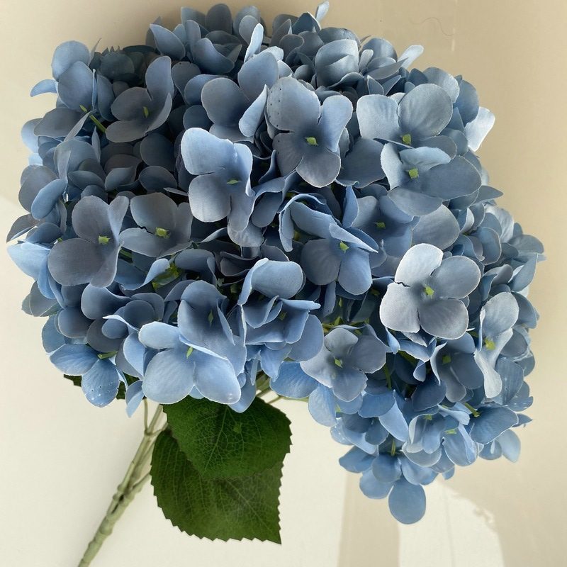 Artificial hydrangeas are made of fabric cloth, available in 17 colors. Artificial hydrangeas flowers are used for ‎Home decoration, party venue decoration, wedding venue decoration, exquisite bouquet design, flower box design, flower basket design. Hydrangea flower arrangements can be paired with delphiniums, freesias, foxgloves, greenery, bells, and more. Use hydrangeas in different colors to create a more vibrant floral arrangement for special occasions. Add some greenery to your flower arrangement to fill in the gaps and add visual interest. Use a vase or container in the same color as the hydrangeas for a more cohesive look. Leafhometrade specializes in providing wholesale custom artificial plants.