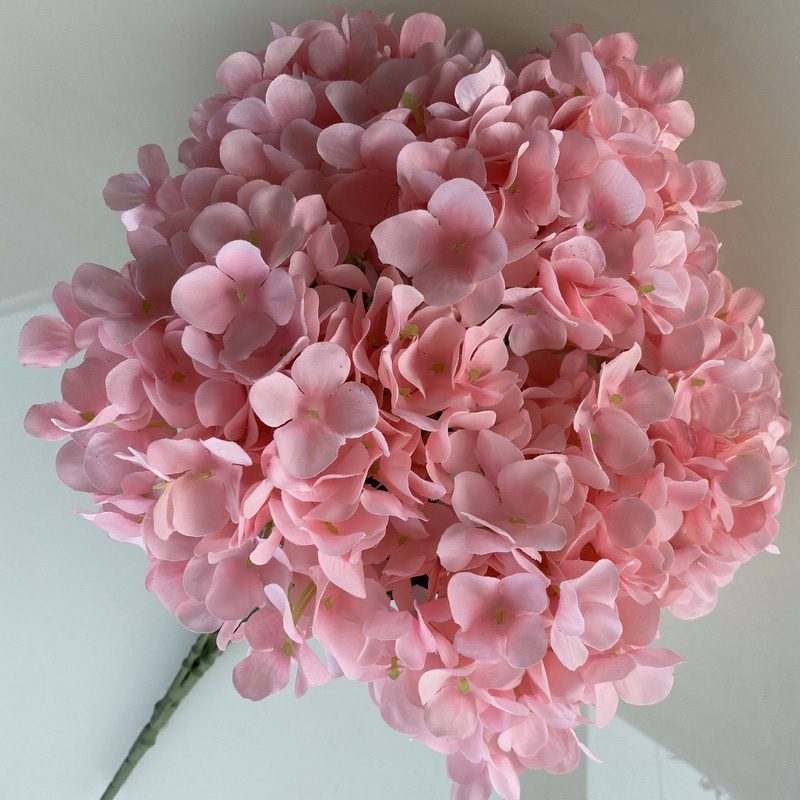 Artificial hydrangeas are made of fabric cloth, available in 17 colors. Artificial hydrangeas flowers are used for ‎Home decoration, party venue decoration, wedding venue decoration, exquisite bouquet design, flower box design, flower basket design. Hydrangea flower arrangements can be paired with delphiniums, freesias, foxgloves, greenery, bells, and more. Use hydrangeas in different colors to create a more vibrant floral arrangement for special occasions. Add some greenery to your flower arrangement to fill in the gaps and add visual interest. Use a vase or container in the same color as the hydrangeas for a more cohesive look. Leafhometrade specializes in providing wholesale custom artificial plants.