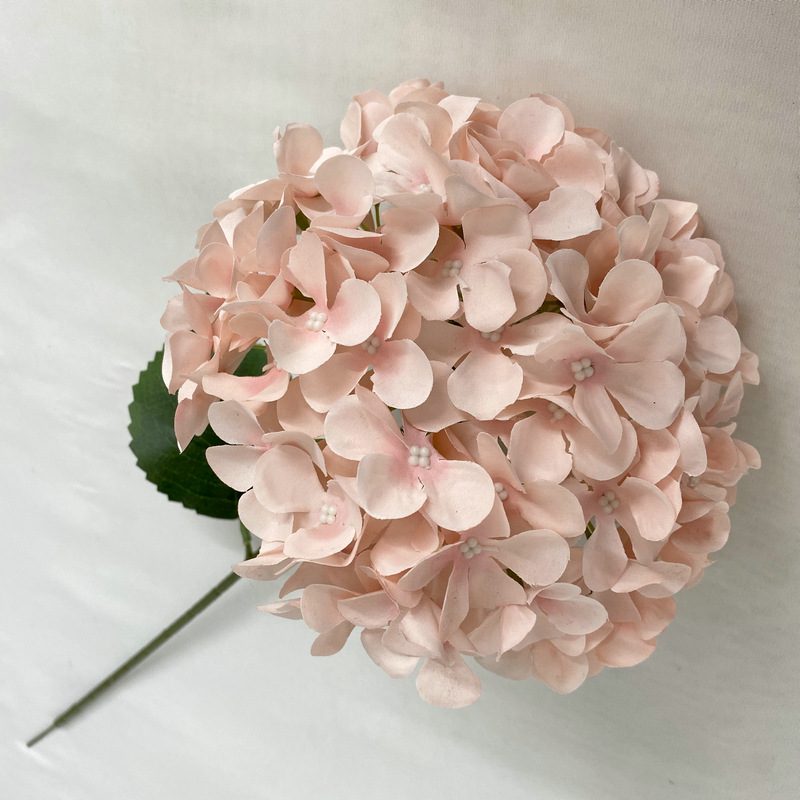 Artificial hydrangeas are made of fabric cloth, available in 12 colors. Artificial hydrangeas flowers are used for ‎Home decoration, party venue decoration, wedding venue decoration, exquisite bouquet design, flower box design, flower basket design. Hydrangea flower arrangements can be paired with delphiniums, freesias, foxgloves, greenery, bells, and more. Use hydrangeas in different colors to create a more vibrant floral arrangement for special occasions. Add some greenery to your flower arrangement to fill in the gaps and add visual interest. Use a vase or container in the same color as the hydrangeas for a more cohesive look. Leafhometrade specializes in providing wholesale custom artificial hydrangea flower.