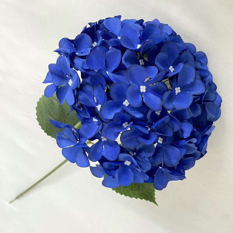 Artificial hydrangeas are made of fabric cloth, available in 12 colors. Artificial hydrangeas flowers are used for ‎Home decoration, party venue decoration, wedding venue decoration, exquisite bouquet design, flower box design, flower basket design. Hydrangea flower arrangements can be paired with delphiniums, freesias, foxgloves, greenery, bells, and more. Use hydrangeas in different colors to create a more vibrant floral arrangement for special occasions. Add some greenery to your flower arrangement to fill in the gaps and add visual interest. Use a vase or container in the same color as the hydrangeas for a more cohesive look. Leafhometrade specializes in providing wholesale custom artificial hydrangea flower.