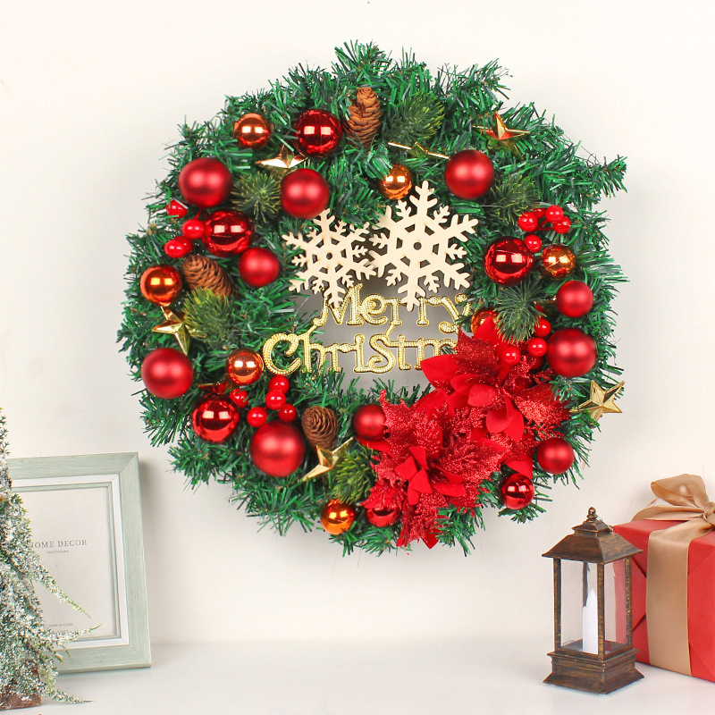 The Christmas wreath is composed of pine cones, Christmas flowers, bow ribbons, Christmas decorative balls, and red berries. Christmas is December 29th. This day is very important to Christians, celebrating the birth of Jesus Christ, the Son of God. Christmas is also a holiday for many non-Christian cultures around the world. Many people are busy preparing for Christmas celebrations, decorating their homes inside and outside. Essential Christmas Items：Wreaths, Stockings, Christmas tree, Christmas Lights, Candles, Ornaments, Garland, Mistletoe, Nativity Scene, Poinsettia, Tinsel, Angels, Bells, Christmas Village, Lawn Decoration, Reindeer, Tree, Tree Topper, Candy Canes, Christmas cards display, Cosy blankets and throws, Gift wrapping, Glowing lanterns, Christmas Villages, Pillows, Doormats, Christmas Tableware, Santa Claus, carriage toys, Tabletop Trees, Sleighs, Inflatable Snowman, stars, snow globes and angels etc. Leafhometrade specializes in providing wholesale custom Christmas decorations.